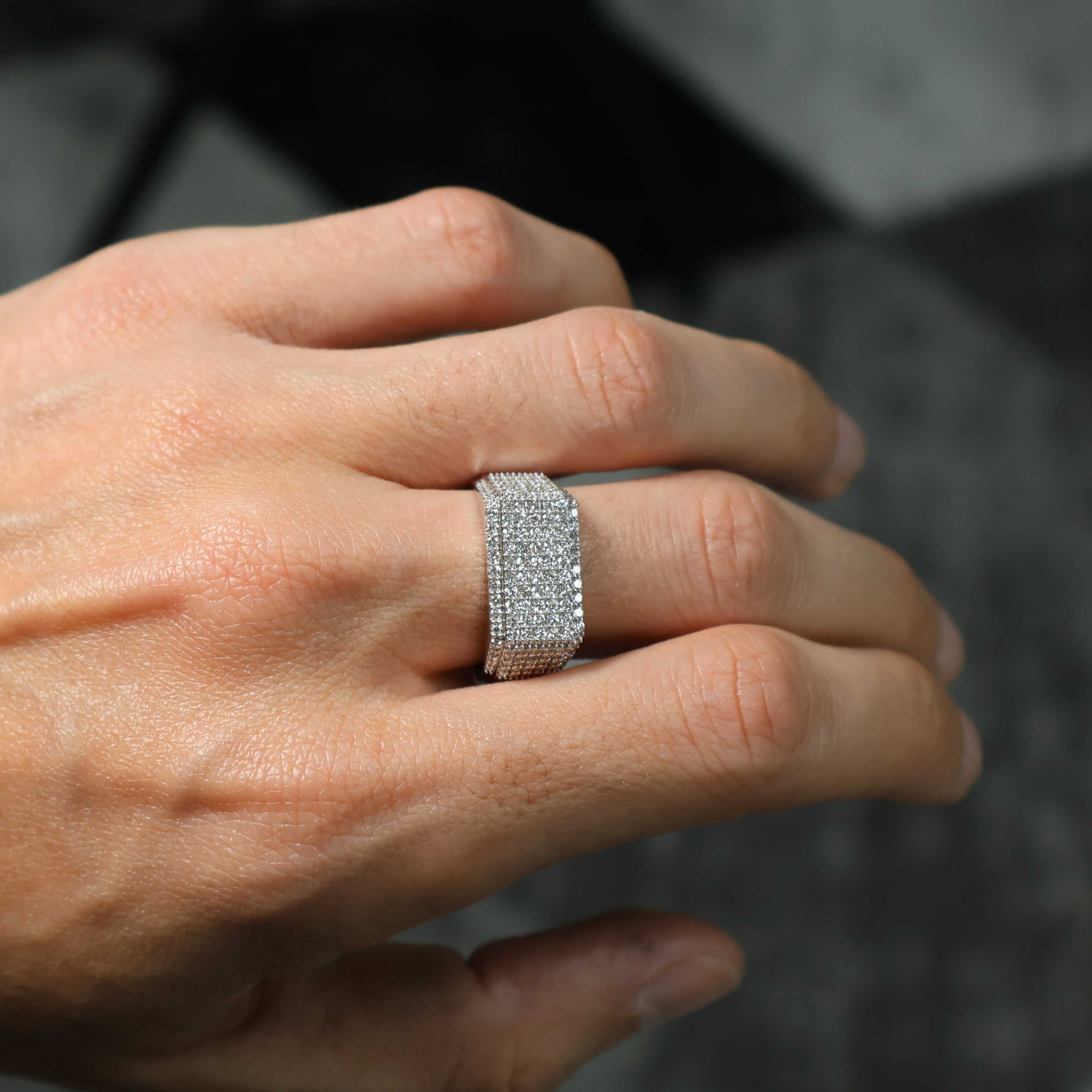 1.25 Ct Royal Iced Natural Diamond Ring - Helodia Jewelry