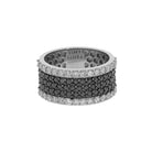 1.80 Ct Natural Black Diamond Eternity Ring - Helodia Jewelry
