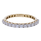 0.54 Ct Natural Pavé Diamond Eternity Ring - Helodia Jewelry