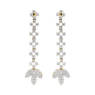 2.26 Ct Natural Diamond Leaf Drop Earrings - Helodia Jewelry