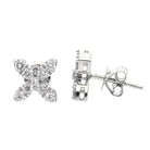 0.61 Ct Natural Diamond Butterfly Earrings - Helodia Jewelry