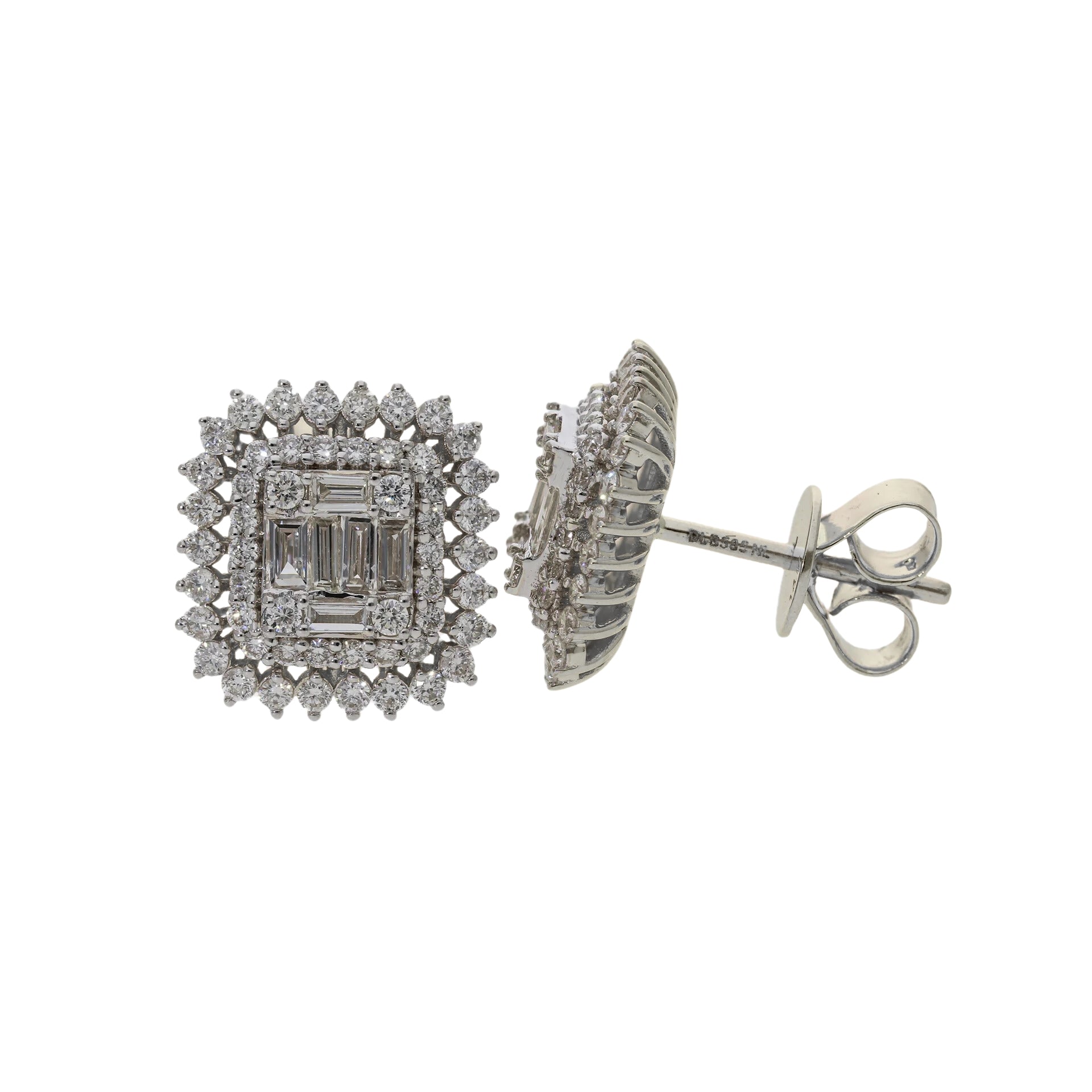 1.13 Ct Natural Diamond Aura Earrings - Helodia Jewelry