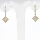 0.8 Ct  Natural Diamond Talia Earrings - Helodia Jewelry
