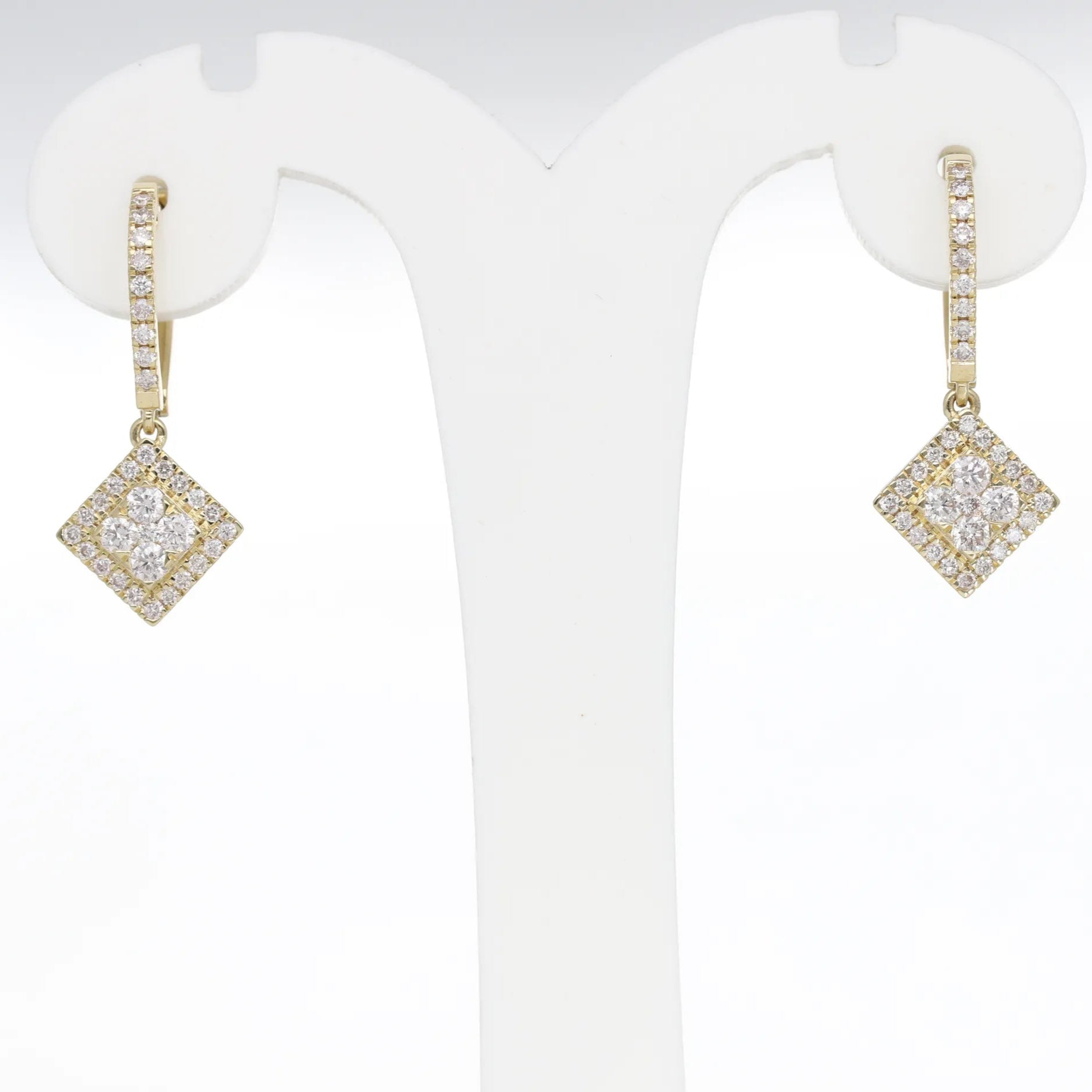 0.8 Ct  Natural Diamond Talia Earrings - Helodia Jewelry