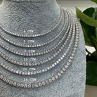 Lab Grown Diamond Tennis Necklace - Helodia Jewelry