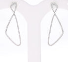 1.2 Ct Natural Diamond Tie Earrings - Helodia Jewelry