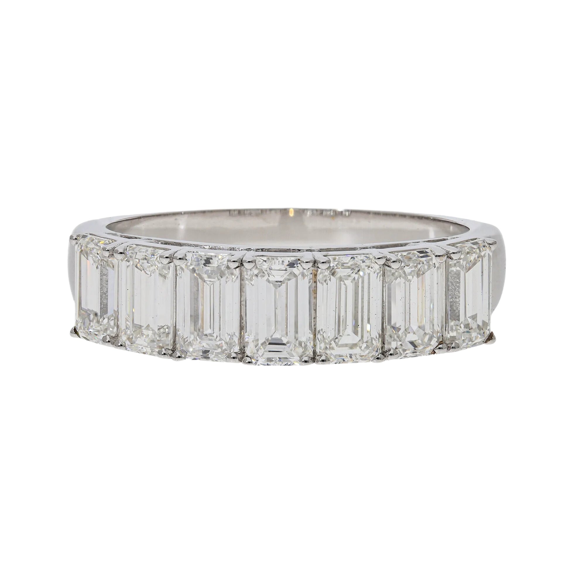2.13 Ct Lab Grown Baguette Diamond Eternity Ring - Helodia Jewelry