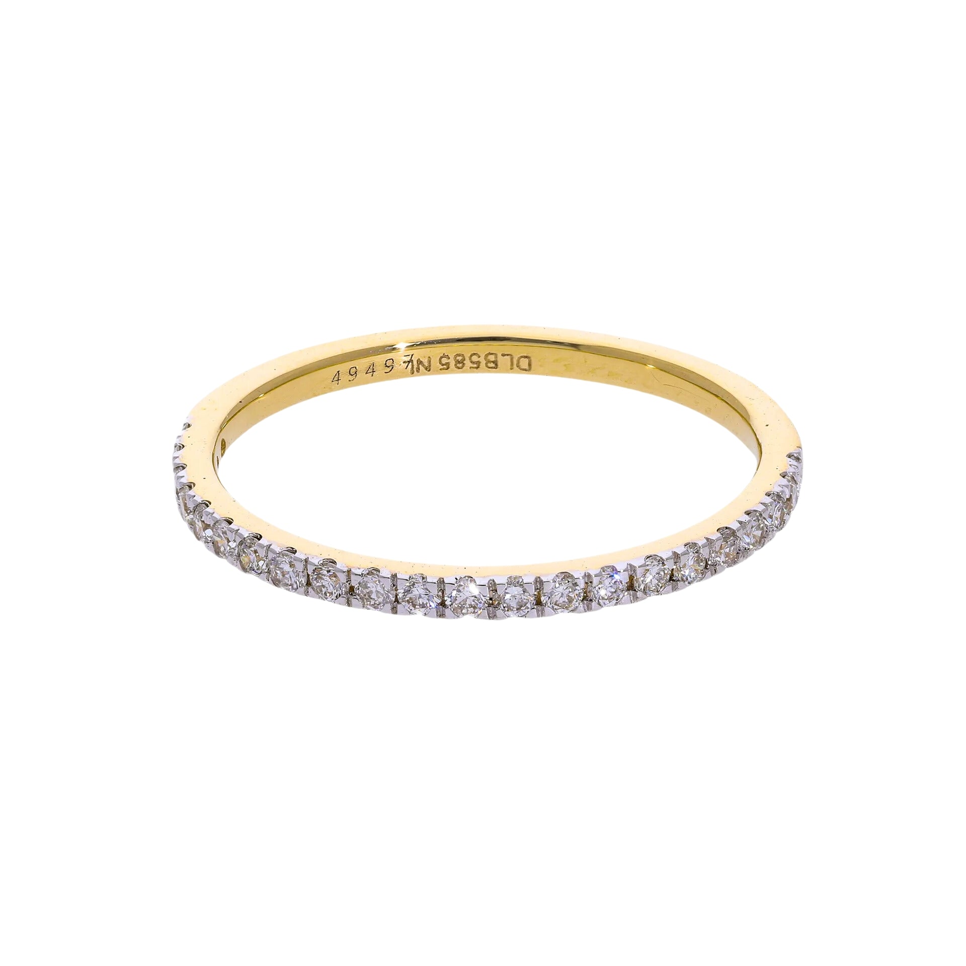 0.24 Natural Pavé Diamond Eternity Ring - Helodia Jewelry