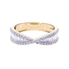 0.80 Ct Natural Baguette Diamond Infinity Ring - Helodia Jewelry