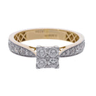 0.74 Ct Natural Channel Set Diamond Engagement Ring - Helodia Jewelry
